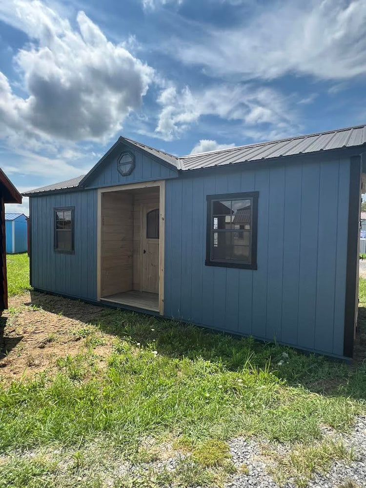 12x24 Cabin w/ loft & double doors 24HMB1224-243 Horn