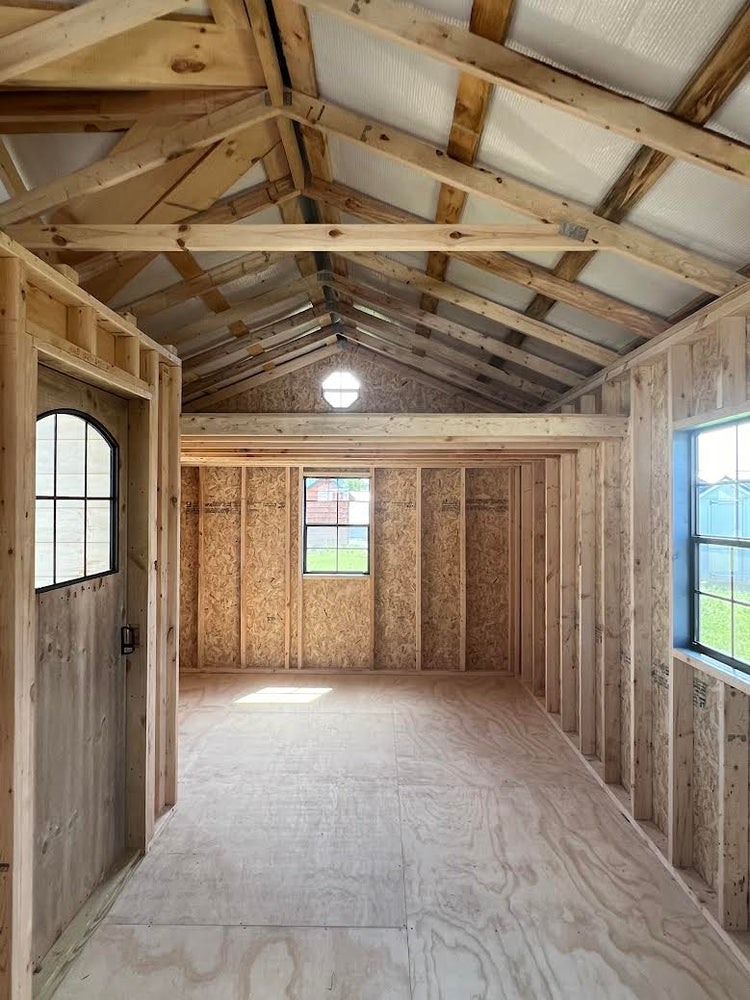 12x24 Cabin w/ loft & double doors 24HMB1224-243 Horn