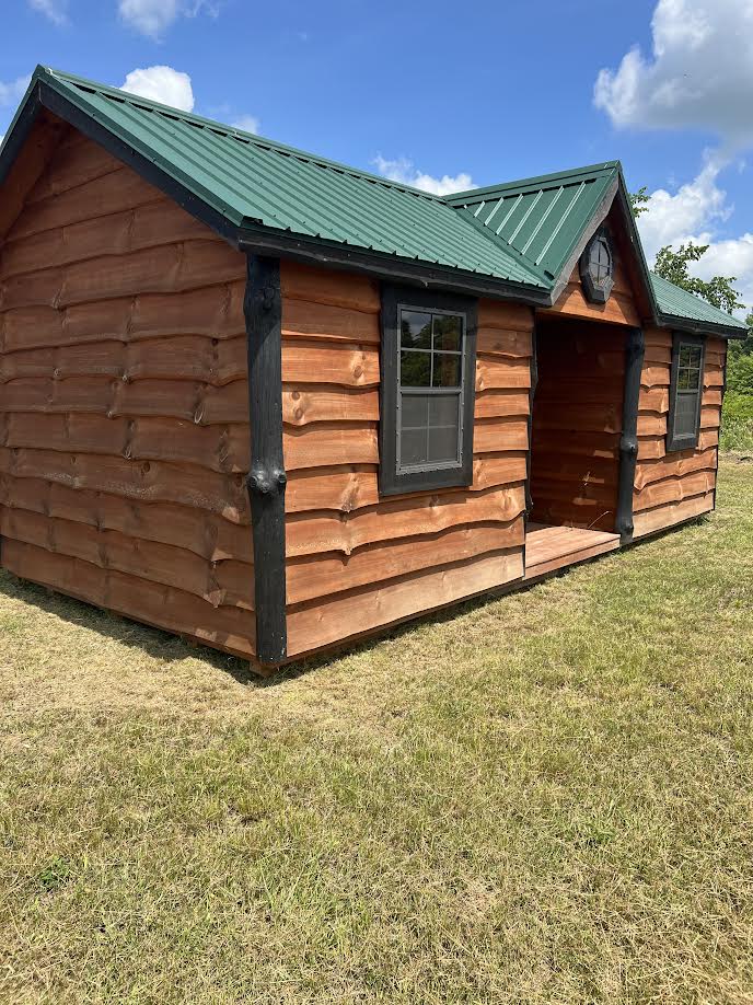 10X22  Live Edge Victorian cabin 24MASOH311   Horn