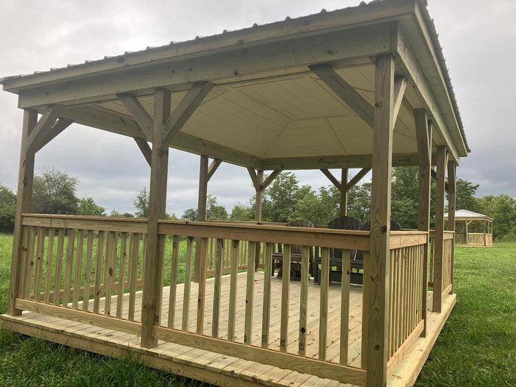 12x16 Gazebo w/ vaulted hip roof 24PS93055A