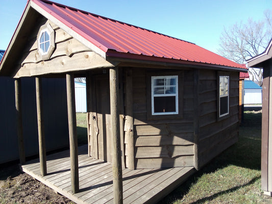 10X16 CABIN w/Porch 23OH347 Horn